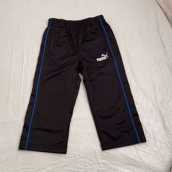 Puma blue jacket and black pants tracksuit set 2T - Picture 14 of 15
